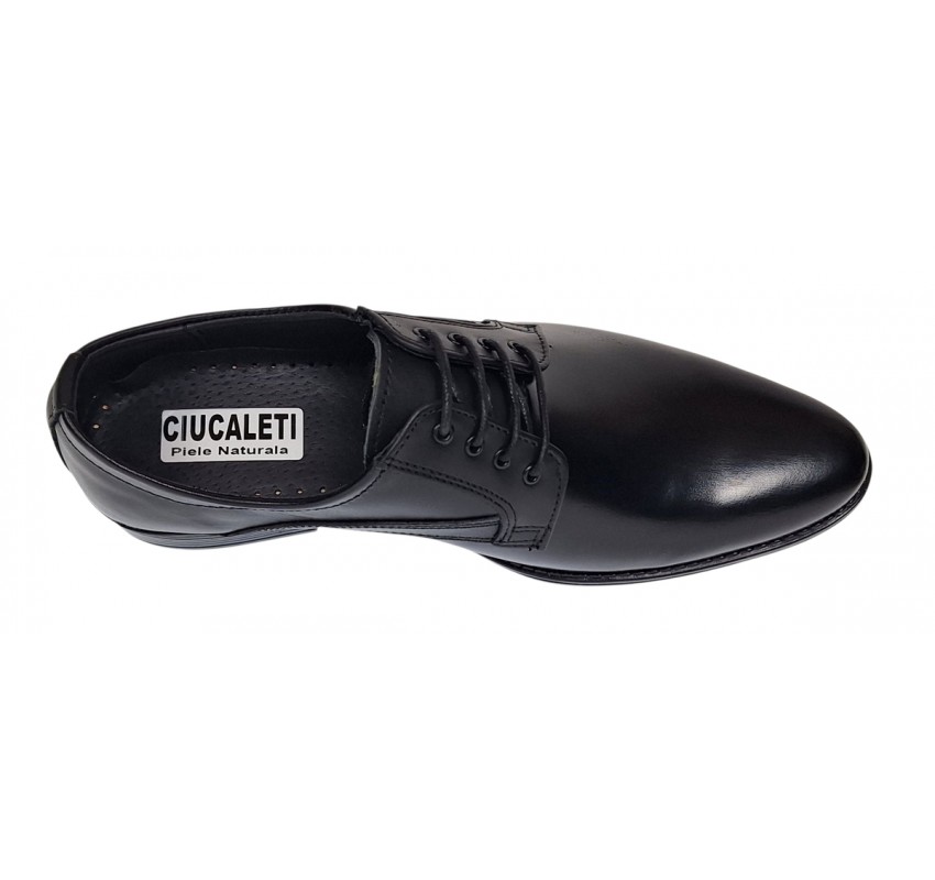 Reducere 45 Pantofi barbati eleganti din piele naturala Nikolas Negru LGKR232N