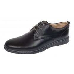 Pantofi barbati casual din piele naturala Negru LGKR30N