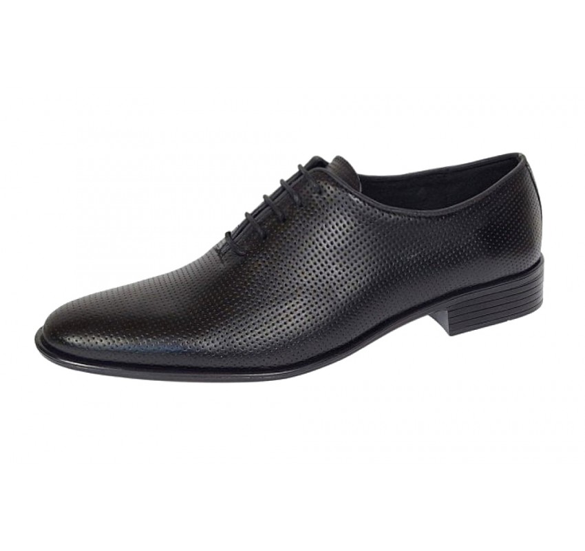 Pantofi barbati eleganti negri din piele naturala LGKR35NPF