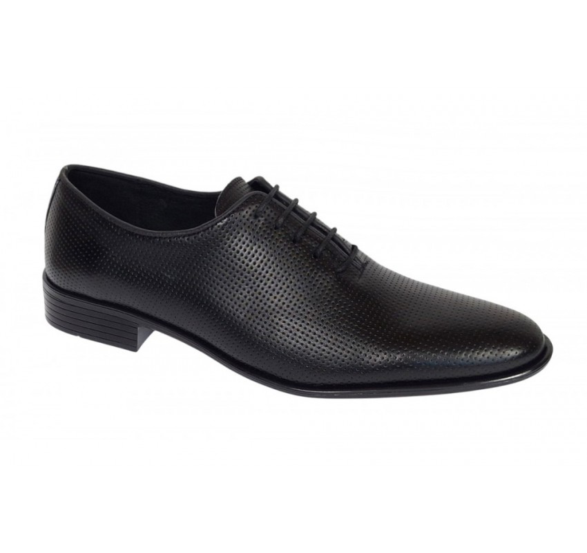 Pantofi barbati eleganti negri din piele naturala LGKR35NPF