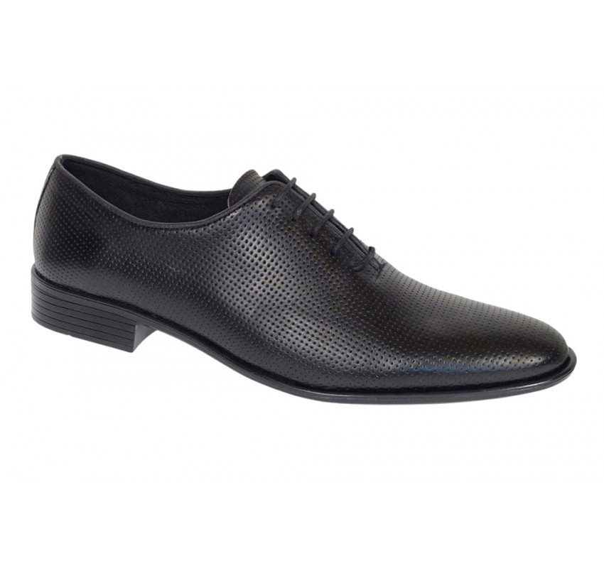 Pantofi barbati eleganti negri din piele naturala LGKR35NPF