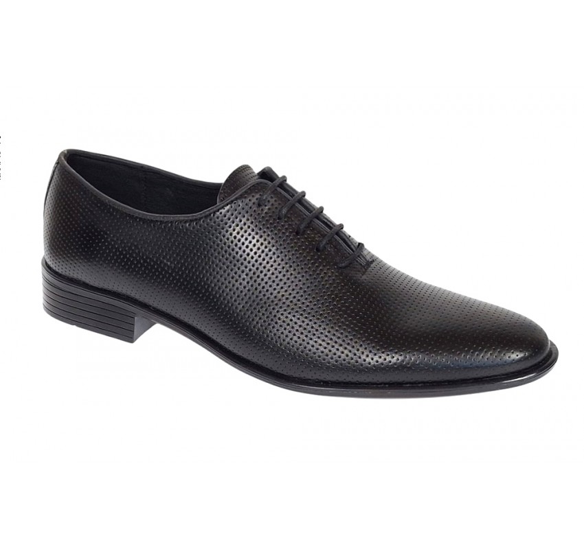 Pantofi barbati eleganti negri din piele naturala LGKR35NPF