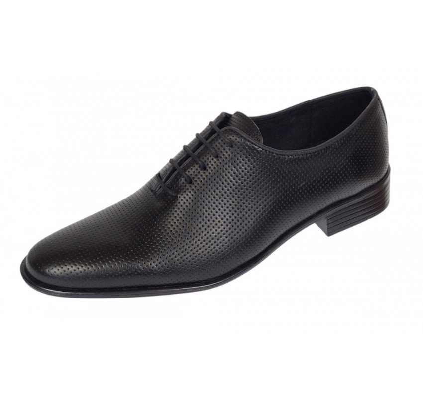 Pantofi barbati eleganti negri din piele naturala LGKR35NPF