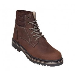 Reducere Marimea 39 Bocanci barbati din piele naturala Maro Bufo Imblaniti LGKR37MBUF