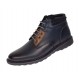 Oferta Marimea 41 Ghete piele naturala barbati imblanite cu siret si fermoar Corsa Blue LGKR3XBL