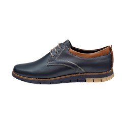 Marimi 37, 38 Pantofi barbati sport din piele naturala bleumarin LGKR57BLM