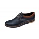 Marimi 37, 38 Pantofi barbati sport din piele naturala bleumarin LGKR57BLM