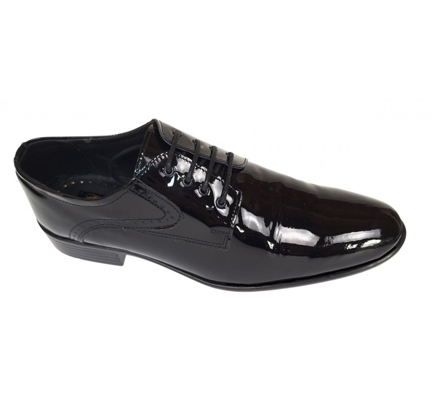 Pantofi barbati eleganti din piele naturala – Negru Lac Marimea 39 Pantofi barbati eleganti din piele naturala – Negru Lac Marimea 39