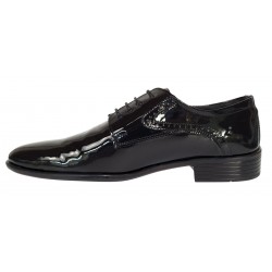 Pantofi barbati eleganti din piele naturala – Negru Lac Marimea 39, 40