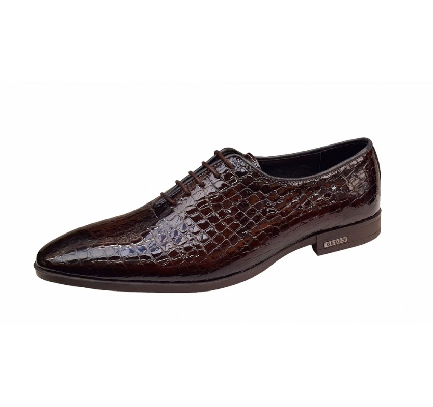Pantofi eleganti pentru barbati piele naturala croco Maro Marimea 41