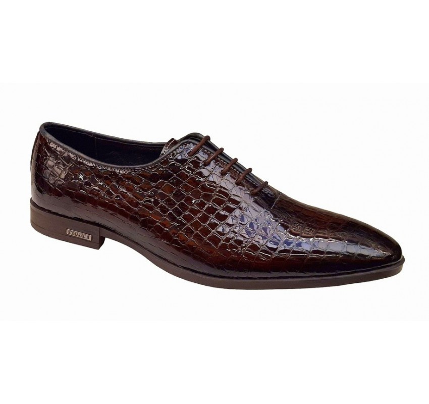 Pantofi eleganti pentru barbati piele naturala croco Maro Marimea 41