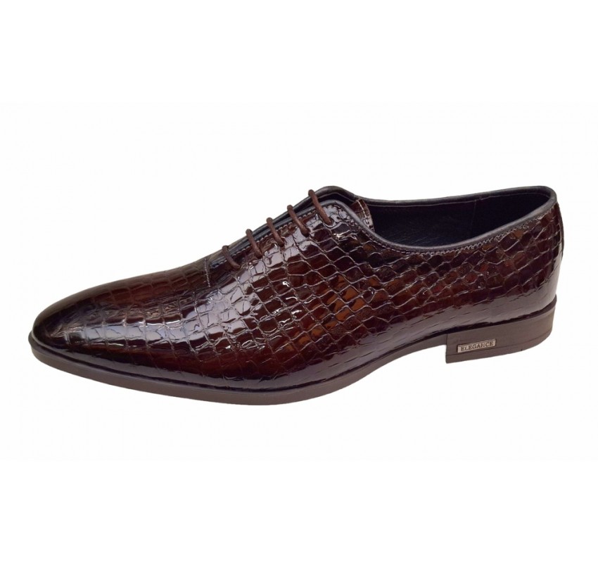 Pantofi eleganti pentru barbati piele naturala croco Maro Marimea 41