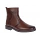 Oferta Marimea 44 Ghete barbati din piele naturala cu fermoar imblanite Maro LGKR714M