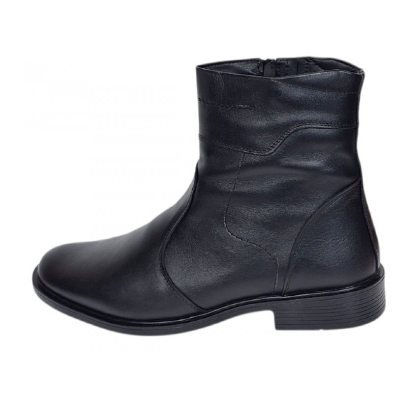 Oferta Marimea 44 Ghete barbati din piele naturala cu fermoar imblanite LGKR714N