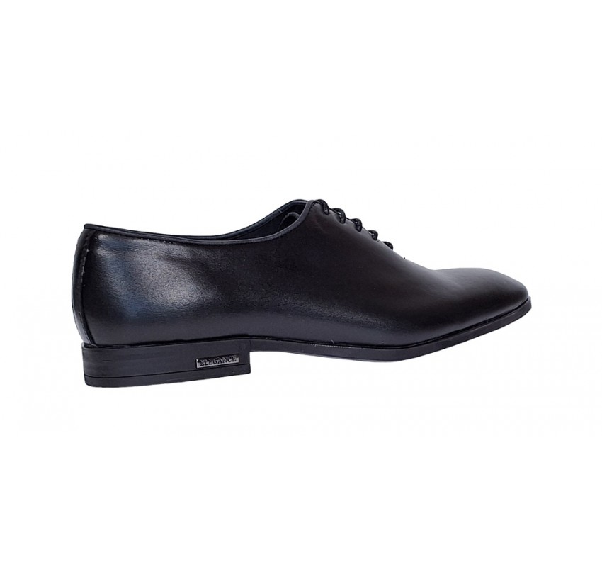 Reducere marimea 39 Pantofi eleganti pentru barbati piele naturala de culoare neagra LGKR71N