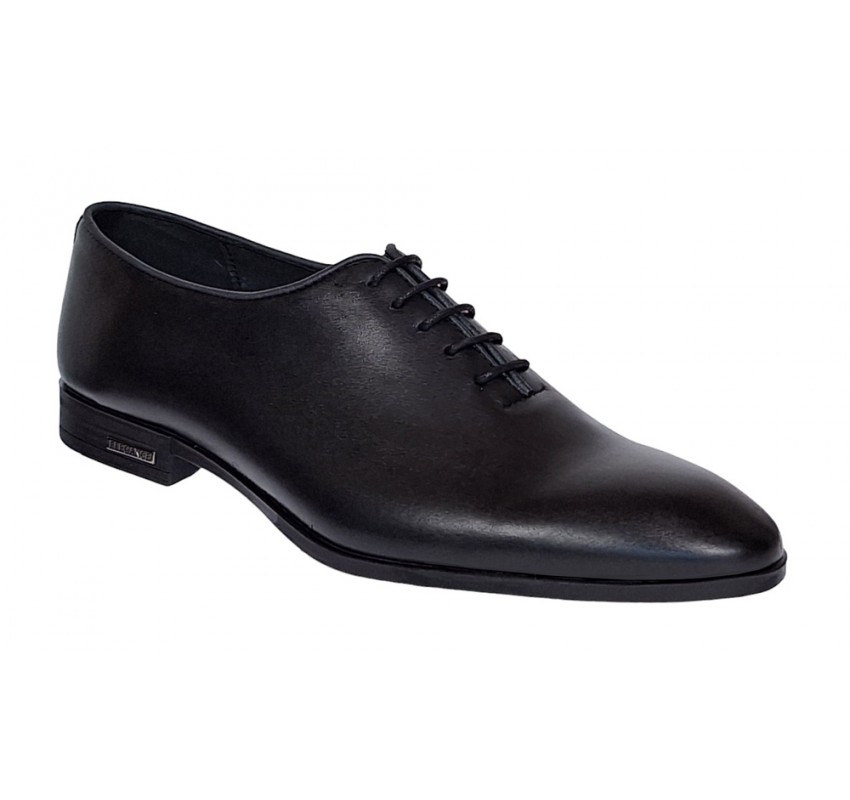Reducere marimea 39 Pantofi eleganti pentru barbati piele naturala de culoare neagra LGKR71N