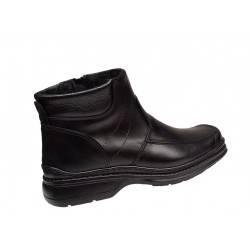 Oferta marimea 41 Ghete barbati din piele naturala cu fermoar imblanite LGKR77N