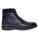 Oferta Ghete barbati sport casual din piele naturala cu siret si fermoar (imblanite) Corsa Blue