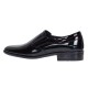 Pantofi barbati eleganti din piele naturala Mateo Negru Lac Marimea