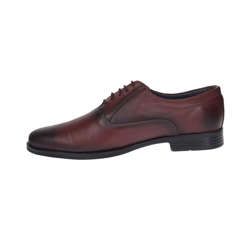 Oferta Pantofi barbati eleganti din piele naturala Visiniu - LGKR84VIS (Pantofi Probati)