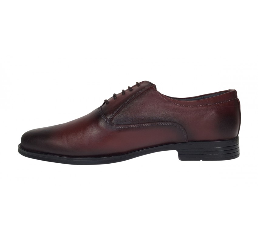 Oferta Pantofi barbati eleganti din piele naturala Visiniu - LGKR84VIS (Pantofi Probati)