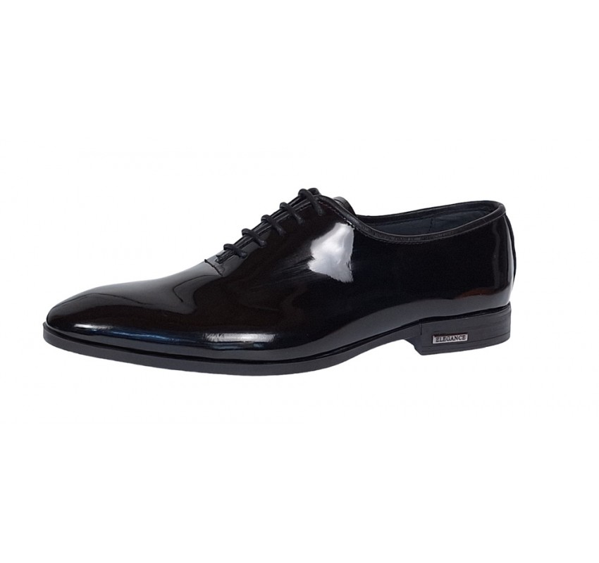 Oferat Pantofi barbati negri lacuiti eleganti din piele naturala LGKR98NL