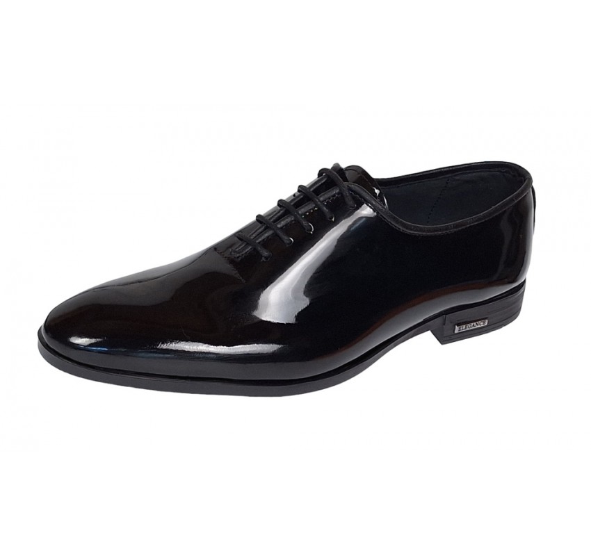 Oferat Pantofi barbati negri lacuiti eleganti din piele naturala LGKR98NL