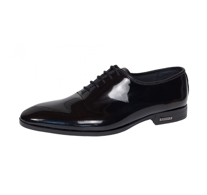 Oferat Pantofi barbati negri lacuiti eleganti din piele naturala LGKR98NL