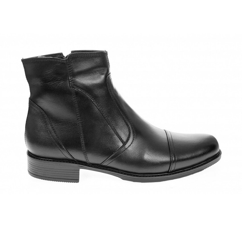 Marimea 42 Ghete barbati elegante din piele naturala cu fermoar imblanite LGMODN