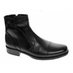 Marimea 42 Ghete barbati elegante din piele naturala cu fermoar imblanite LGMODN