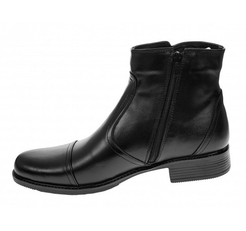 Marimea 42 Ghete barbati elegante din piele naturala cu fermoar imblanite LGMODN