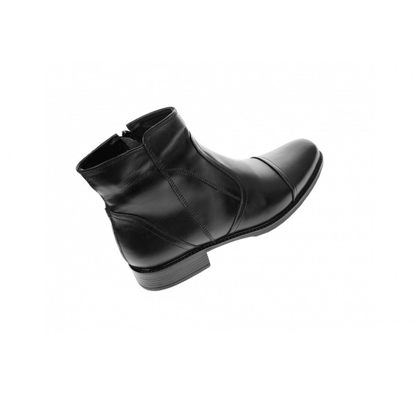 Marimea 42 Ghete barbati elegante din piele naturala cu fermoar imblanite LGMODN