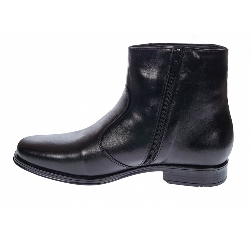 Oferta Marimea 39 Ghete barbati office, elegante din piele naturala, Negru LGMORISN