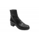 Oferta marimea 36, 40 - Ghete dama din piele naturala, cu fermoar - Negru (imblanite) - LGNADIAN