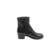 Oferta marimea 36, 40 - Ghete dama din piele naturala, cu fermoar - Negru (imblanite) - LGNADIAN