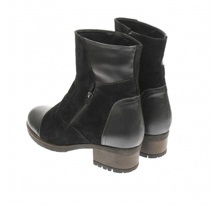 Oferta marimea 39 - Ghete dama din piele naturala, cu fermoar - Negru (imblanite) - LGNADIANVEL Oferta marimea 39 - Ghete dama din piele naturala, cu fermoar - Negru (imblanite) - LGNADIANVEL