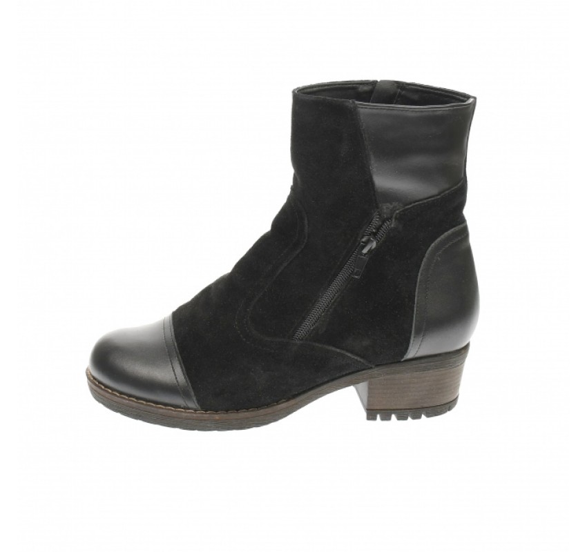 Oferta marimea 39 - Ghete dama din piele naturala, cu fermoar - Negru (imblanite) - LGNADIANVEL Oferta marimea 39 - Ghete dama din piele naturala, cu fermoar - Negru (imblanite) - LGNADIANVEL