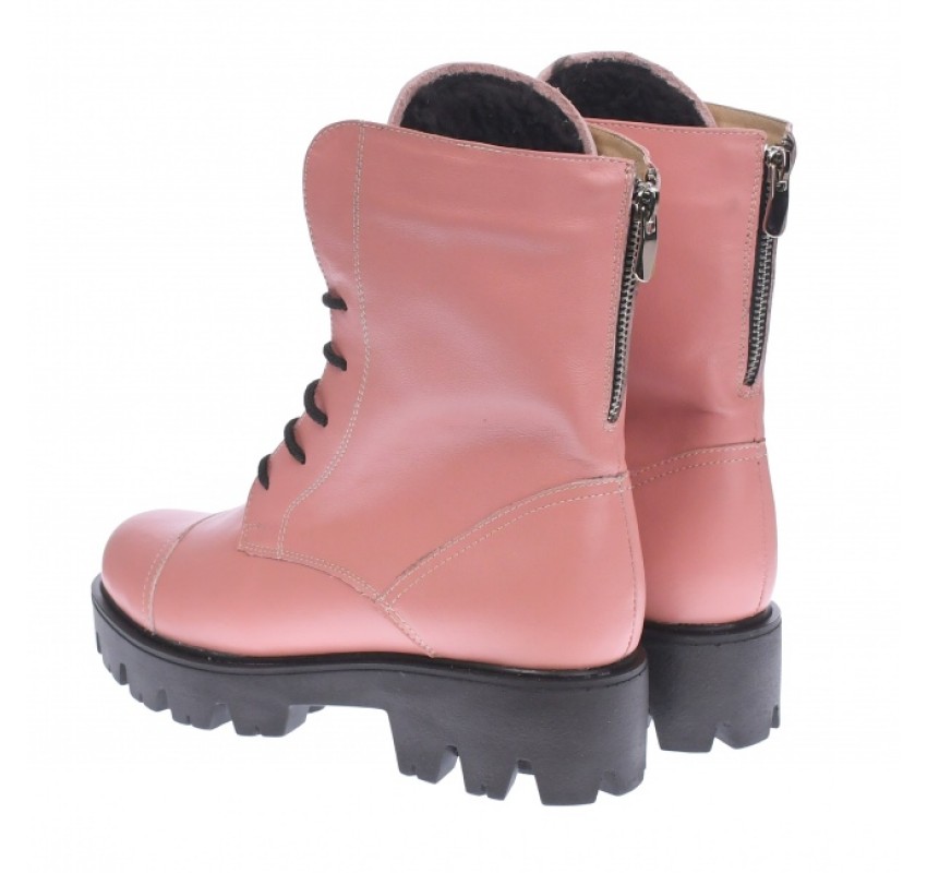 Oferta marimea 37 - Bocanci dama imblaniti, din piele naturala, roz- LKAMELYAROZ Oferta marimea 37 - Bocanci dama imblaniti, din piele naturala, roz- LKAMELYAROZ