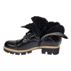 Ghete dama din piele naturala imblanite - LLOUISA