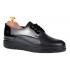 Pantofi dama casual din piele naturala Box cu Lac - Model Negru Marimea 36