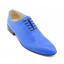 OFERTA marimea 39, 40, 42, 43 - Pantofi barbati office, eleganti din piele naturala ENZO BLUE, LMOD1BLU