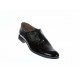 OFERTA MARIMEA 42,  44  - Pantofi  barbati eleganti negri, din piele naturala lacuita, LMOD1LACSIF