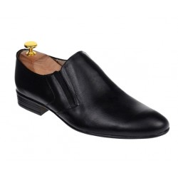 Marimea 42 Pantofi barbati cu elastic eleganti din piele naturala - Mod Negru