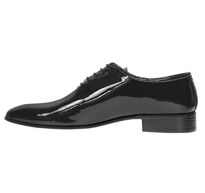 Pantofi barbati eleganti din piele naturala Negru LAC LMOD1NLAC