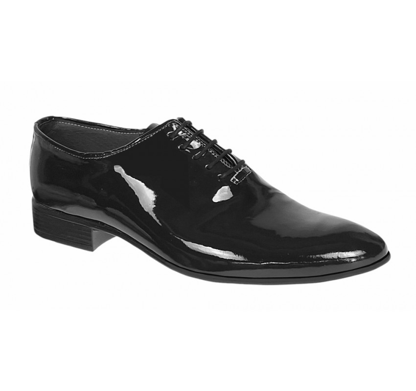 Pantofi barbati eleganti din piele naturala Negru LAC LMOD1NLAC