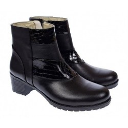 Oferta marimea 37 Ghete dama din piele naturala cu fermoar LMVS20N