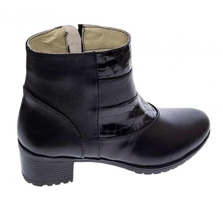 Oferta marimea 37 Ghete dama din piele naturala cu fermoar LMVS20N