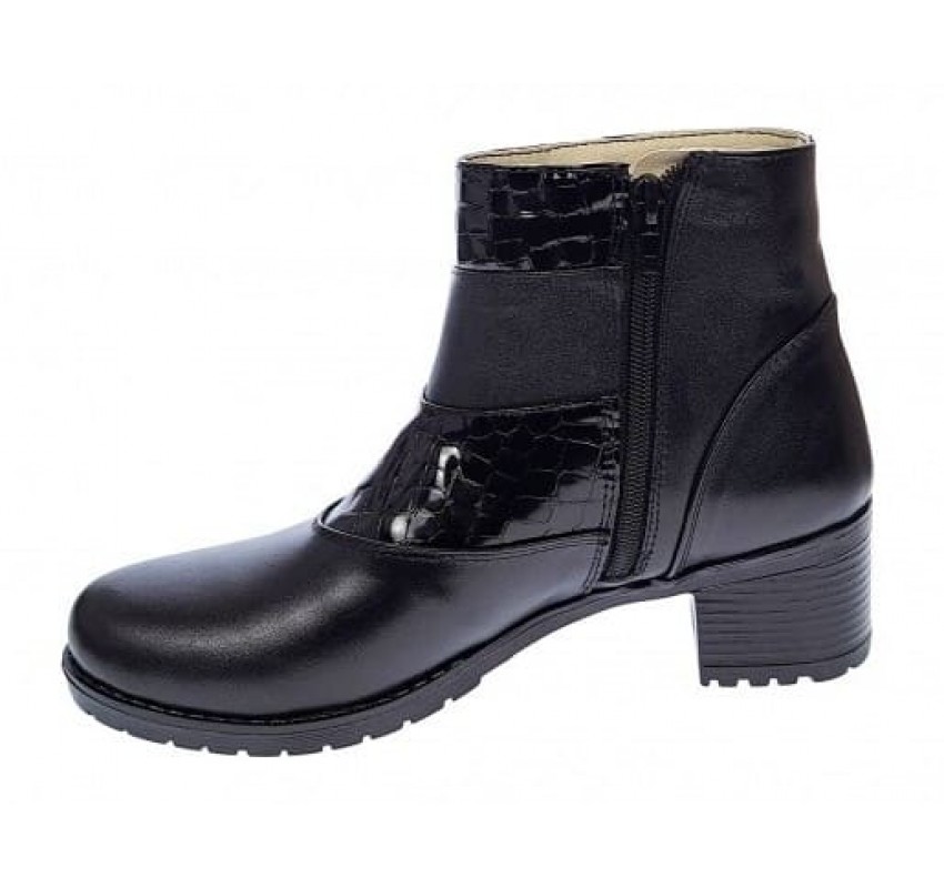 Oferta marimea 37 Ghete dama din piele naturala cu fermoar LMVS20N