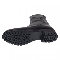 Oferta 38 Ghete dama din piele naturala cu fermoar negre imblanite LMVS21NL