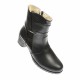 Marimea 37 Ghete dama din piele naturala, cu fermoar, imblanite, Negru LMVS43N Marimea 37 Ghete dama din piele naturala, cu fermoar, imblanite, Negru LMVS43N